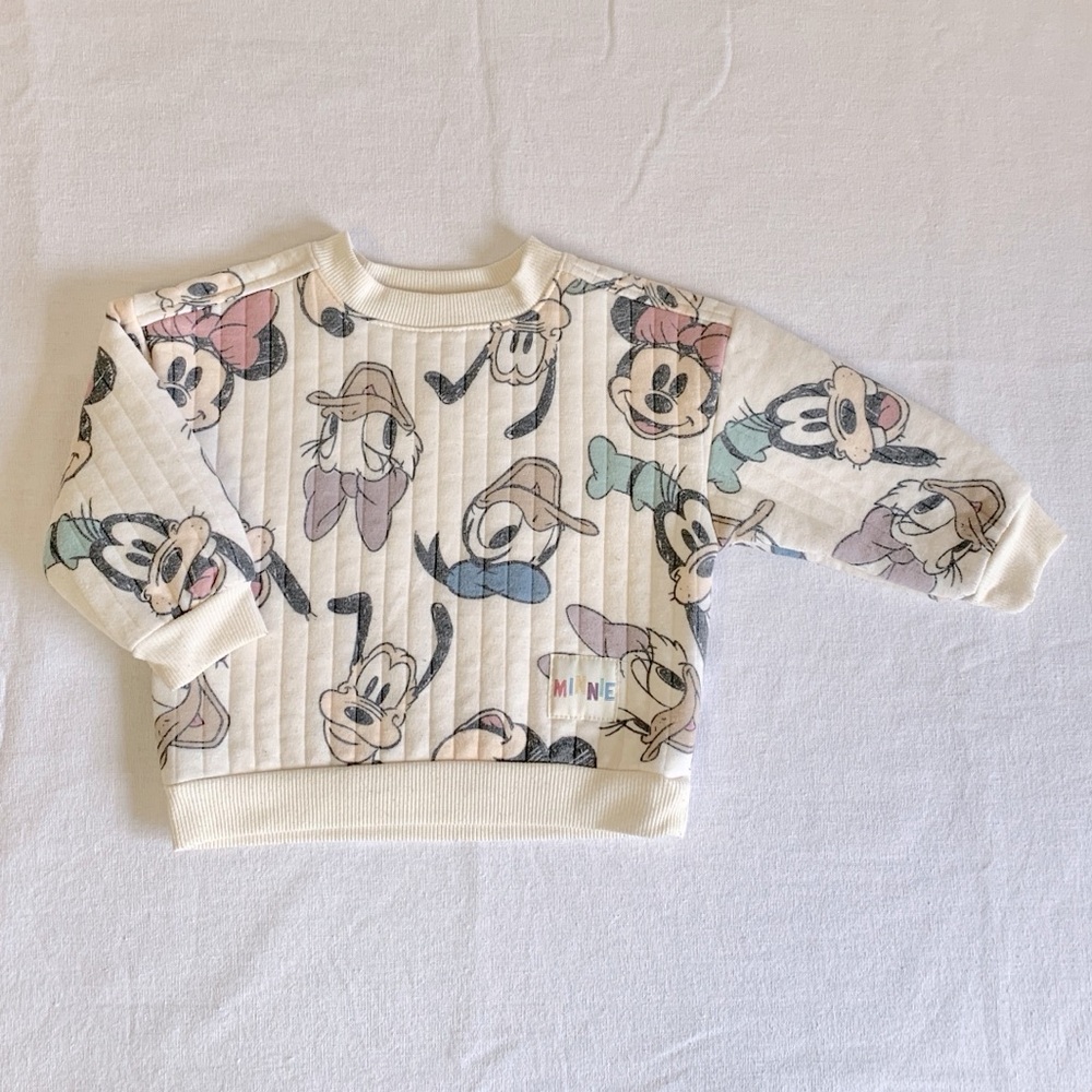 Disney Baby Fleece Sweatshirt Mickey, Minnie, Daisy, Donald Duck, Goofy 18M